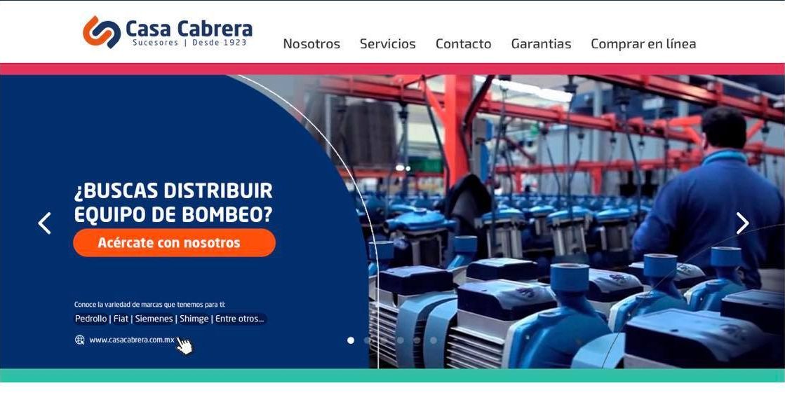 CasaCabrera Landing Page