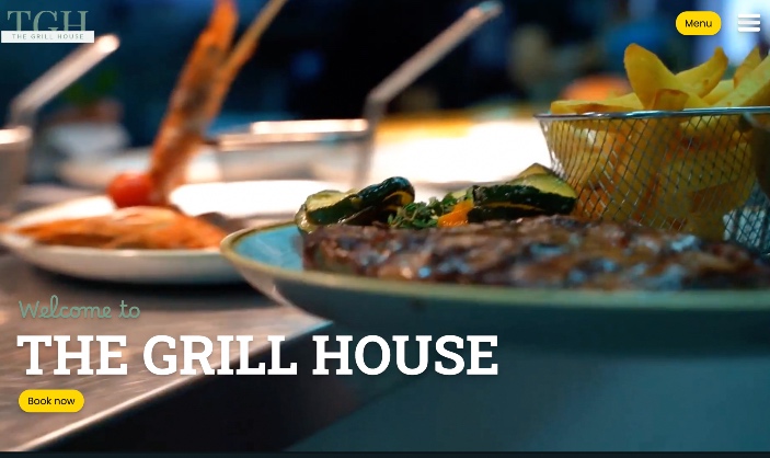 The Grill House Landing Page